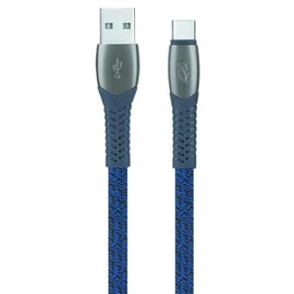 USB kábel, USB - USB-C, 1,2 m, RIVACASE "PS6102", kék USB kábel, USB - USB-C, 1,2 m, RIVACASE "PS6102", kék