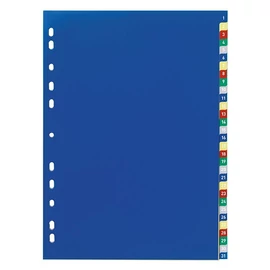 Regiszter DURABLE műanyag A/4 1-31 számos-színes