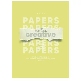 Füzet, tűzött, A4, vonalas, 80 lap, SHKOLYARYK "Notes Creative", vegyes