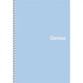Spirálfüzet, kockás, A5, 80 lap, PP borító, SHKOLYARYK "Genius Pastel", vegyes