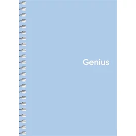 Spirálfüzet, kockás, A6, 80 lap, PP borító, SHKOLYARYK "Genius Pastel", vegyes