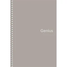 Spirálfüzet, kockás, A5, 80 lap, PP borító, SHKOLYARYK "Genius", vegyes