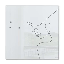 Mágneses üvegtábla, 48x48x1,5 cm, SIGEL "Artverum® ", vonalrajzos Mágneses üvegtábla, 48x48x1,5 cm, SIGEL "Artverum® ", vonalrajzos