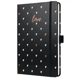 Naptár, A5, heti, 2026, kemény borító, SIGEL "Jolie", Dark love