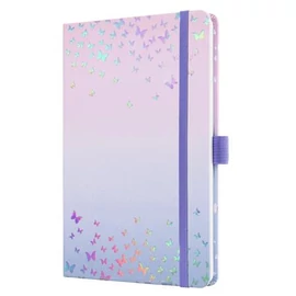 Naptár, A5, heti, 2026, kemény borító, SIGEL "Jolie", Butterfly Confetti Candy