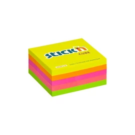 Öntapadó jegyzettömb STICK`N 51x51mm neon mix 250 lap
