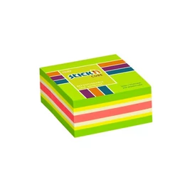 Öntapadó jegyzettömb STICK`N 51x51mm neon zöld mix 250 lap