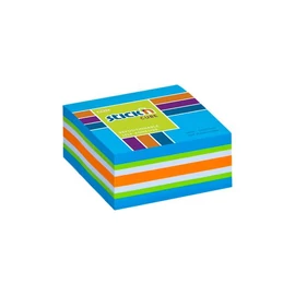 Öntapadó jegyzettömb STICK`N 51x51mm neon kék mix 250 lap