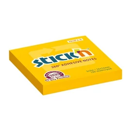 Öntapadó jegyzettömb STICK`N 76x76mm 360°-ban tapadó narancs 100 lap Öntapadó jegyzettömb STICK`N 76x76mm 360°-ban tapadó narancs 100 lap