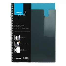 Spirálfüzet STREET Pad A/4 vonalas 80 lapos kék Spirálfüzet STREET Pad A/4 vonalas 80 lapos kék