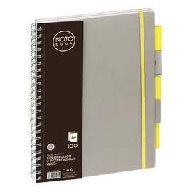 Spirálfüzet regiszteres GRAND A4 kockás 100 lapos szürke Spirálfüzet regiszteres GRAND A4 kockás 100 lapos szürke