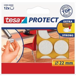Filckorong, karcolásgátló, 22mm, TESA "Protect", fehér, 12db/cs