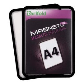 Mágneses keret, A4, TARIFOLD "Magneto Solo", fekete, 2db/cs