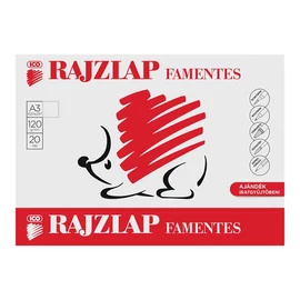 Rajzlap, famentes, A3, 120 g/m2, ICO "Süni", 20db/cs