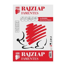 Rajzlap, famentes, A4, 120 g/m2, ICO "Süni", 20db/cs