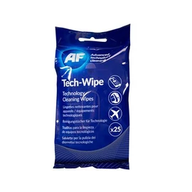 Tisztítókendő, képernyőhöz, alkoholmentes, nedves, 25 db, AF "Tech-wipes" Tisztítókendő, képernyőhöz, alkoholmentes, nedves, 25 db, AF "Tech-wipes"