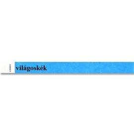 Karszalag, 3/4", tyvek, világos kék, 100db/cs Karszalag, 3/4", tyvek, világos kék, 100db/cs