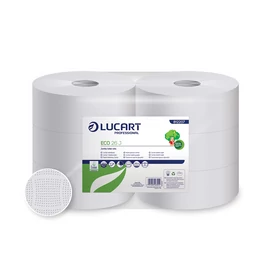 Toalettpapír 2 rétegű közületi átmérő 26 cm fehér 6 tekercs/karton 26 J EcoLucart_812207
