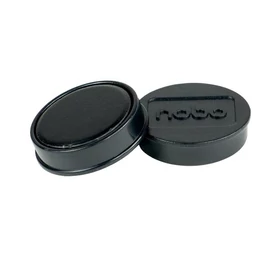 Korong mágnes, fehértáblához, 30 mm, 4 db, NOBO, fekete