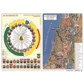 Könyökalátét, kétoldalas, A3, STIEFEL "Katolikus egyházi év és Újszövetség térképe / Ószövetség" Könyökalátét, kétoldalas, A3, STIEFEL "Katolikus egyházi év és Újszövetség térképe / Ószövetség"