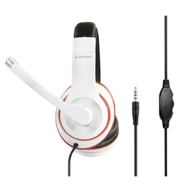 Gembird MHS-03-WTRDBK Stereo Headset White/Red/Black Gembird MHS-03-WTRDBK Stereo Headset White/Red/Black