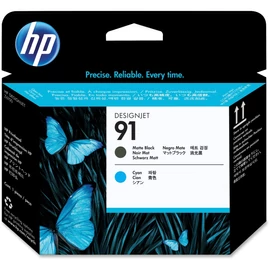 Hp C9460A No.91 matt fekete & cián nyomtatófej (eredeti)