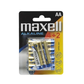 Maxell AA Alkáli Elem 4+2db/csomag Maxell AA Alkáli Elem 4+2db/csomag