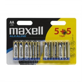 Maxell AA Alkáli Elem 5+5db/csomag Maxell AA Alkáli Elem 5+5db/csomag