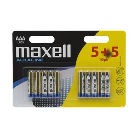 Maxell AAA Alkáli Elem 5+5db/csomag Maxell AAA Alkáli Elem 5+5db/csomag