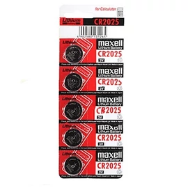 Maxell CR2025 Lítium Gombelem 5db/csomag Maxell CR2025 Lítium Gombelem 5db/csomag