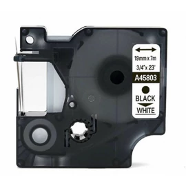 FOR USE DYMO D1 45803 f.szalag 19mm x 7m fehér-fekete /FU/ FOR USE DYMO D1 45803 f.szalag 19mm x 7m fehér-fekete /FU/