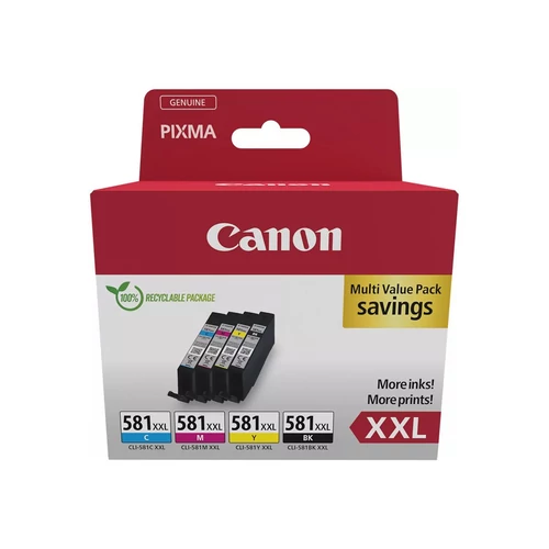 Canon CLI581XXL Patron MULTIPACK C/M/Y/Bk /o/