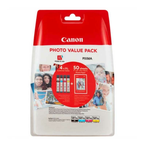 Canon CLI-581 Photo Value Pack BK/C/M/Y  +50db fotópapír 2106C005(eredeti)