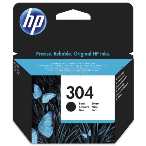 HP N9K06AE No.304 fekete tintapatron (eredeti)