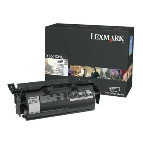 Lexmark X654/656/658 fekete toner Extra High Co X654X31E (eredeti)