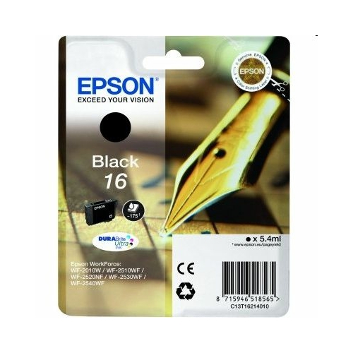 Epson C13T16214010 T1621 16 fekete tintapatron (eredeti) (lejárt)