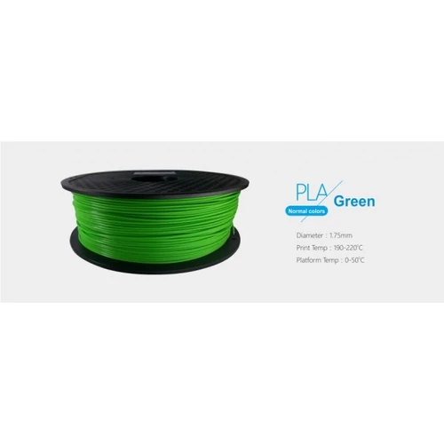 3D FILAMENT 1,75mm PLA Zöld /1kg-os tekercs/