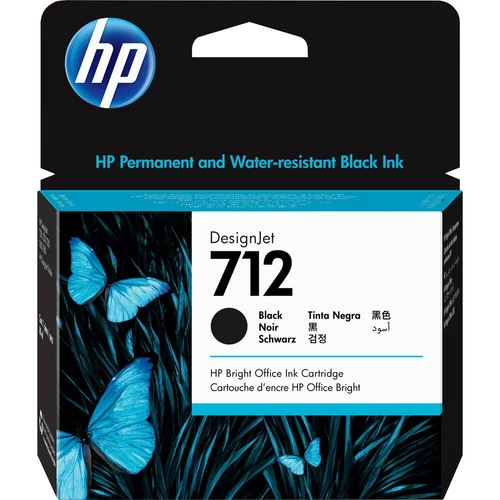 HP 3ED71A No.712 fekete tintapatron 80ml (eredeti)