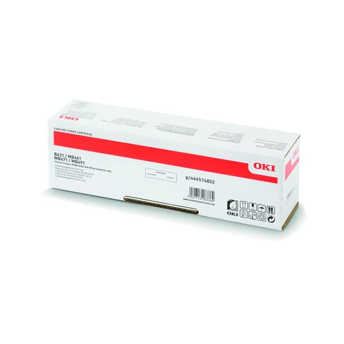 Oki MB461/471/491,B431 fekete toner 7K No.44574802 (eredeti)