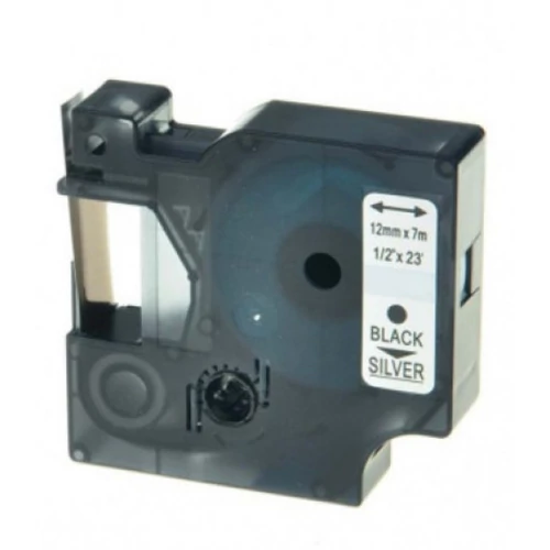 FOR USE DYMO D1 45022 12mm x 7 m ezüst-fekete /FU/