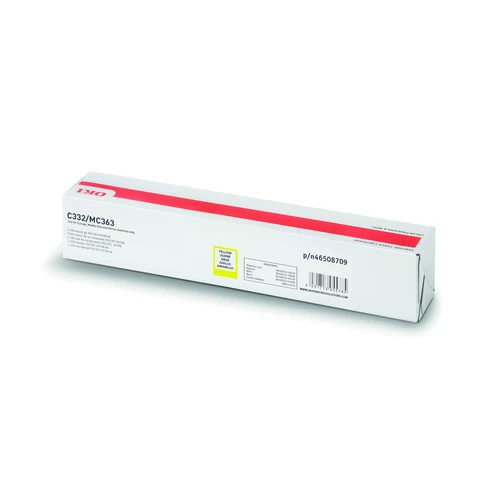 Oki C332/MC363 High sárga toner 3K (eredeti)