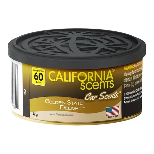 Autóillatosító konzerv, 42 g, CALIFORNIA SCENTS "Golden State Delight"