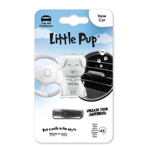 Autóillatosító, szellőzőrácsra, LITTLE JOE "PUP New Car", fehér
