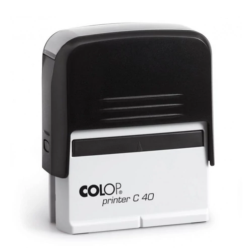 Bélyegző, COLOP "Printer C 40", fekete cserepárnával