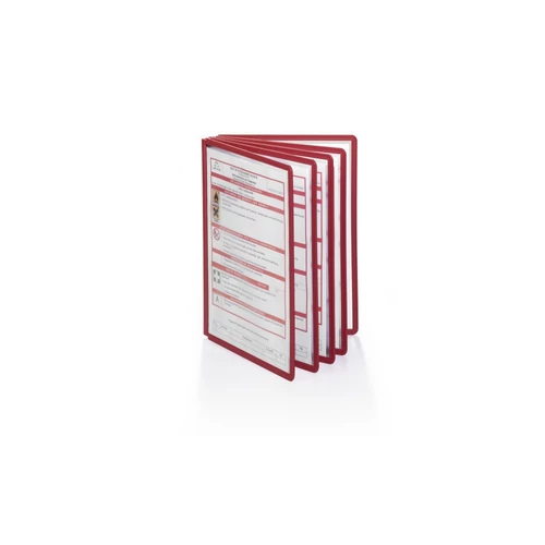 Bemutatótábla, A4, DURABLE "SHERPA®", piros, 5db/cs