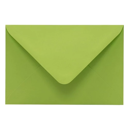 Boríték színes KASKAD LC/6 enyvezett 114x162mm 66 lime zöld 50db/csomag