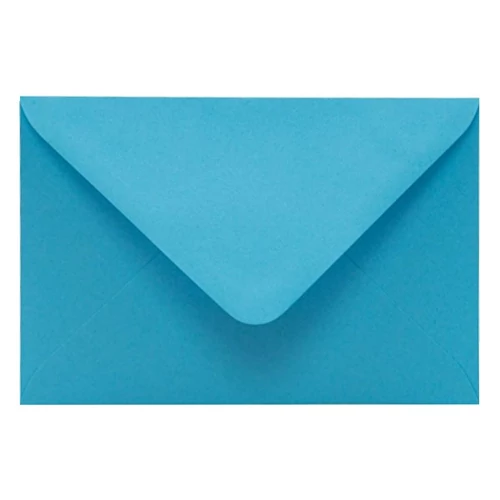 Boríték színes KASKAD LC/6 enyvezett 114x162mm 77 vízkék 50db/csomag