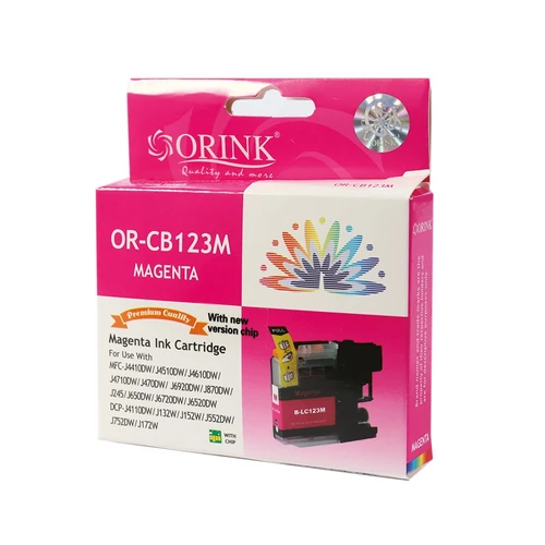 Brother LC123 tintapatron magenta (utángyártott Orink)