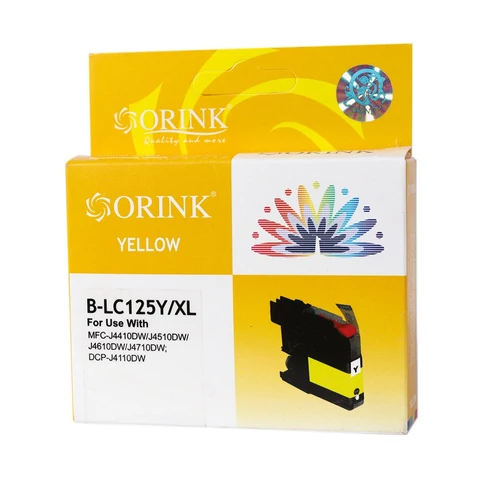 Brother LC125XL tintapatron yellow (utángyártott Orink)