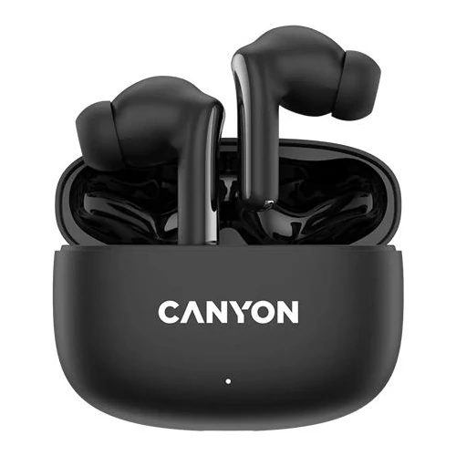 Fülhallgató, TWS vezeték nélküli, Bluetooth 5.4, CANYON "OnGo 9", fekete